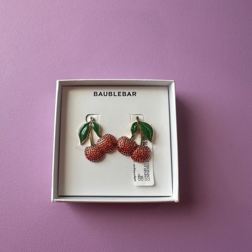 BaubleBar Cherry Earrings
